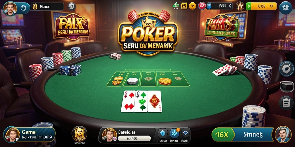 Tampilan gameplay poker yang mendebarkan di 116X.