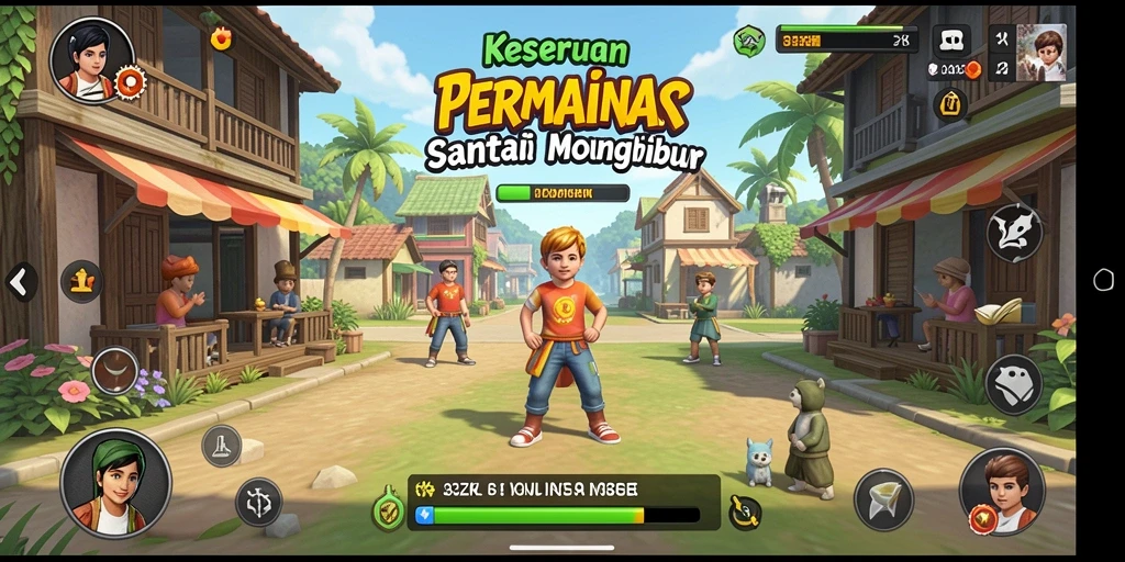 Screenshot menampilkan gameplay menyenangkan dan penuh warna dari 33ZK.