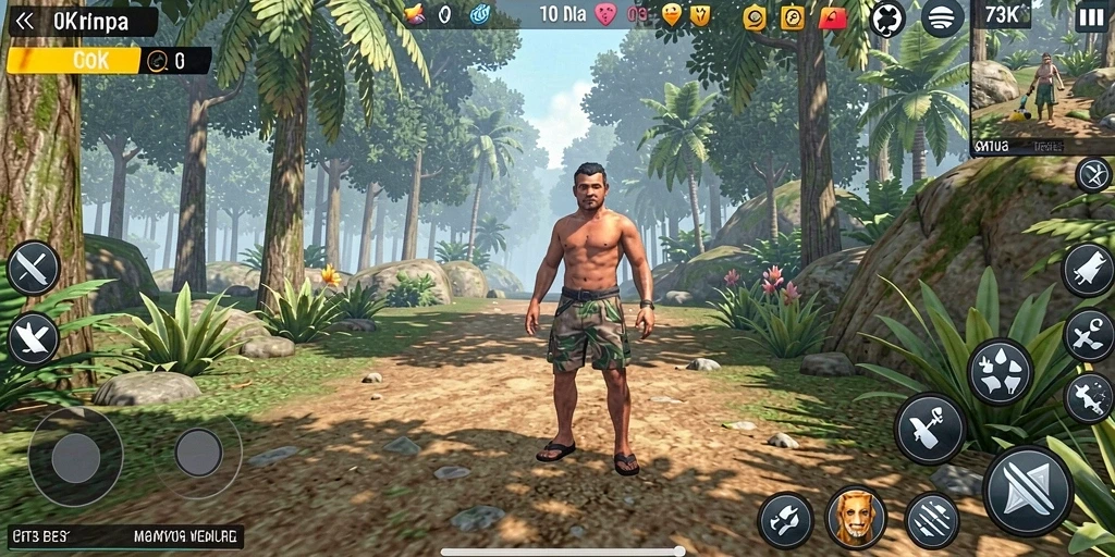 Tangkapan layar utama 73K menunjukkan gameplay simulasi yang mendebarkan.