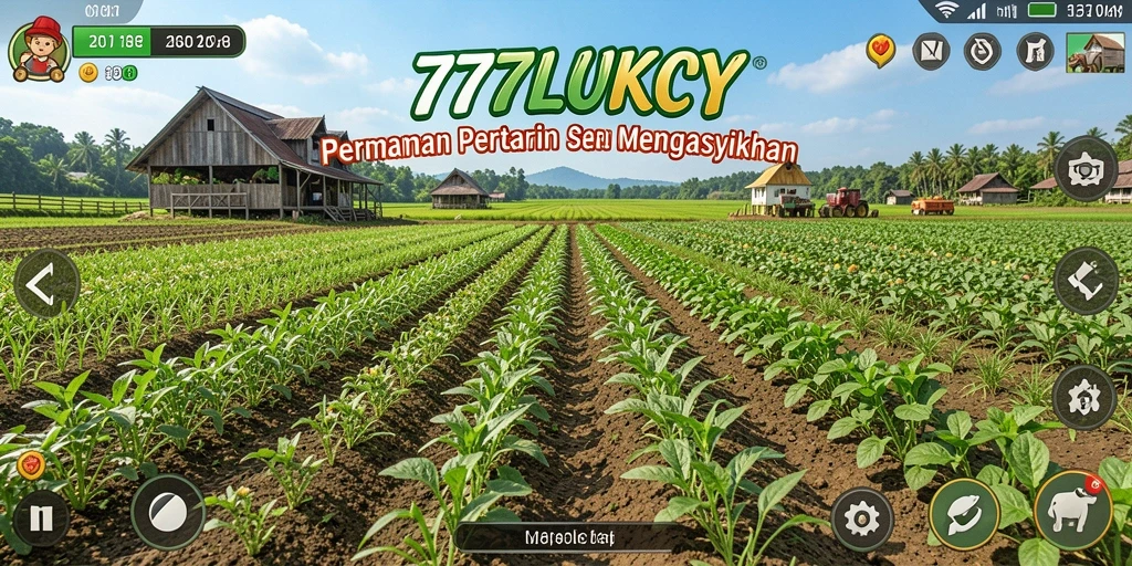 Gameplay menarik di 777LUKCY dengan berbagai aktivitas pertanian.