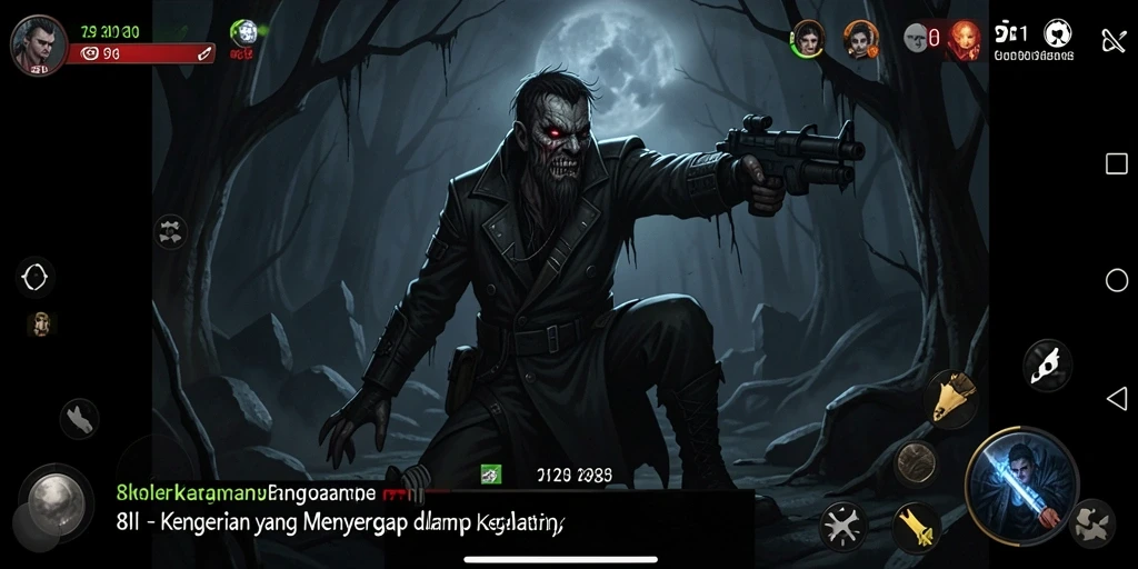 Screenshot yang menampilkan gameplay penuh ketegangan dari 8II.