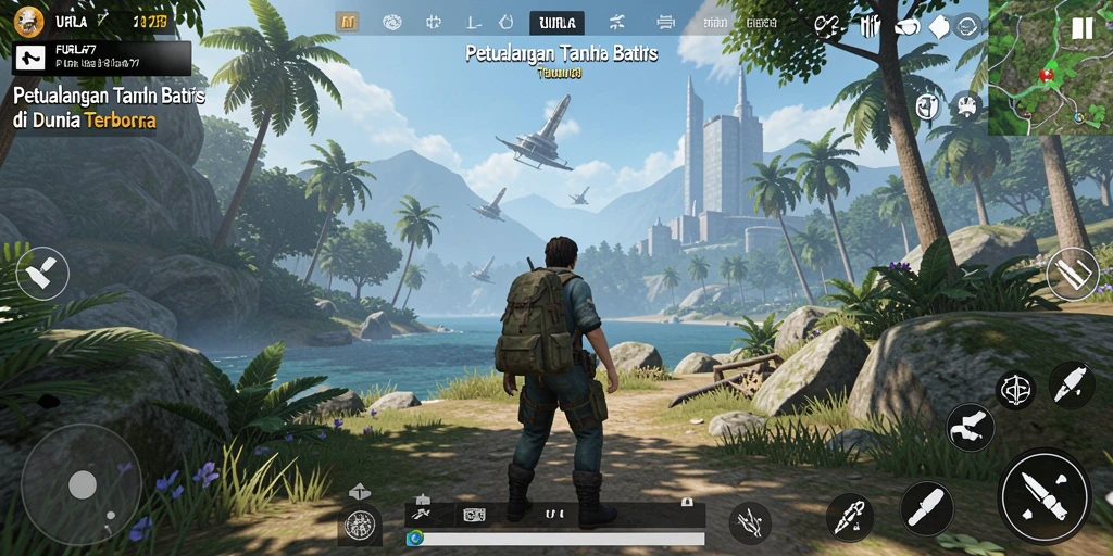 Tampilan gameplay <strong>FURLA77</strong> yang menakjubkan dalam dunia terbuka.