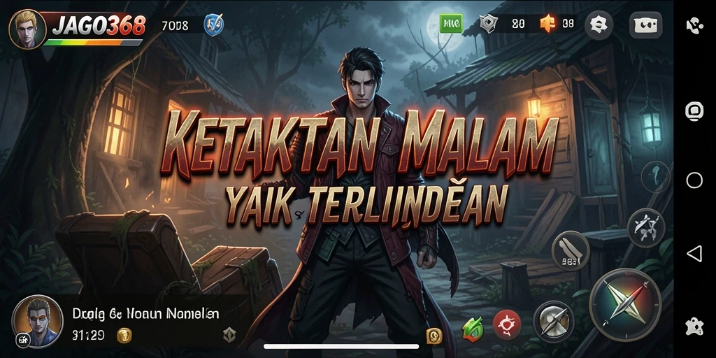 Screenshot menampilkan aksi menegangkan dalam dunia Horror JAGO368.