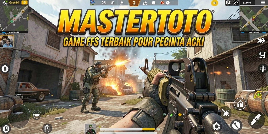 Screenshot gameplay MASTERTOTO menampilkan aksi menegangkan di lingkungan realistis.
