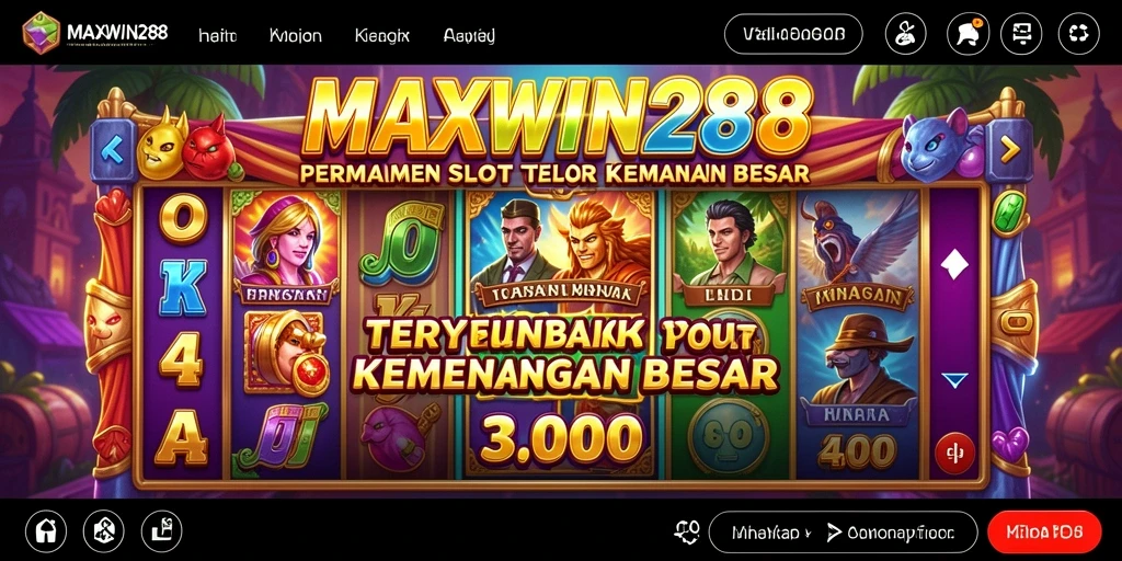 Screenshot gameplay MAXWIN288 yang menampilkan aksi seru permainan Slot.