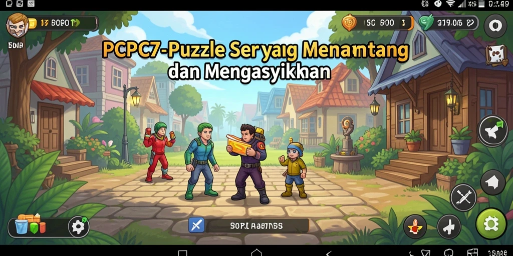Screenshot utama PCPC7 menampilkan gameplay Puzzle yang menarik.