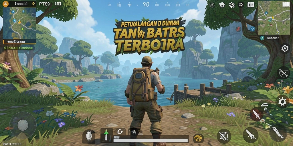 Screenshot utama PT89 menunjukkan serunya eksplorasi dunia terbuka.