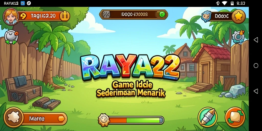 Tangkapan layar gameplay RAYA22 menampilkan aksi santai dan menyenangkan.