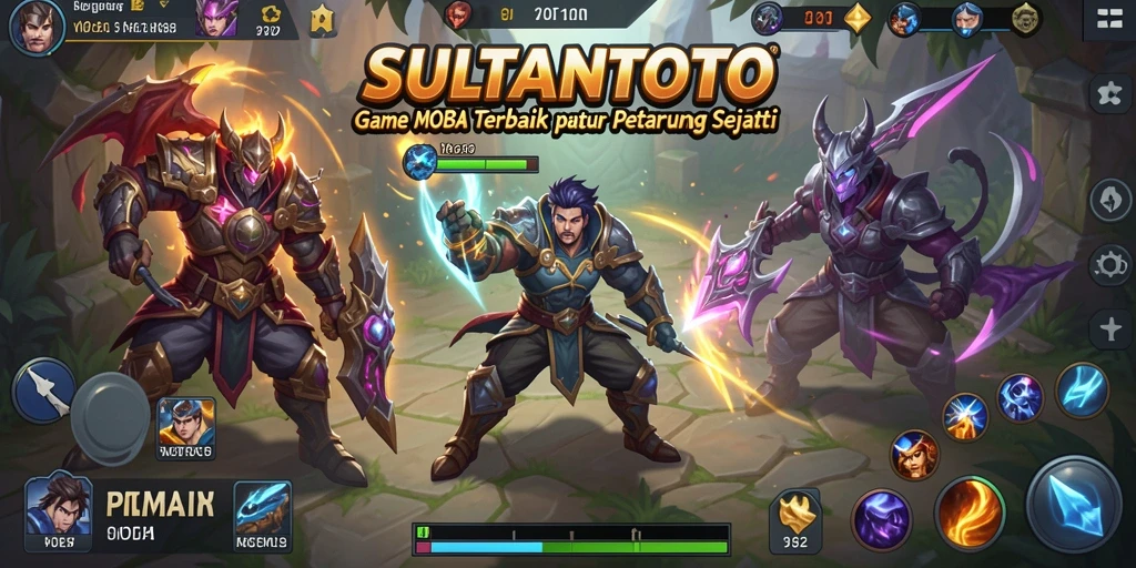 Screenshot gameplay SULTANTOTO dengan aksi seru di arena MOBA.