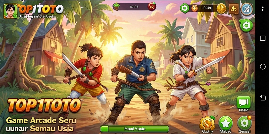 Gameplay seru TOP1TOTO dengan grafis menarik dan tantangan menantang.