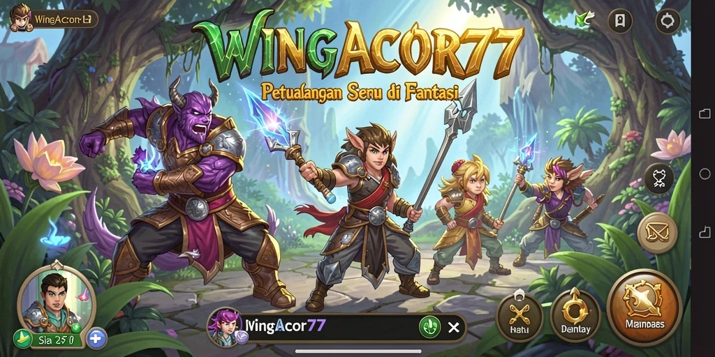 Tampilan gameplay menari dalam dunia petualangan seru WINGACOR77.